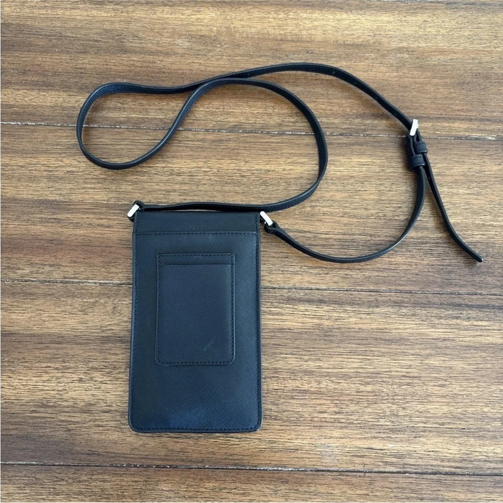 Kate Spade Black Cameron north south flap phone crossbody Bag - Picture 9 of 10